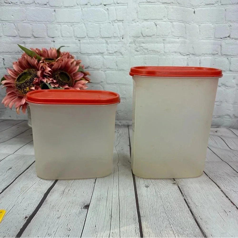 tupperware modular mate oval set of 2 vintage